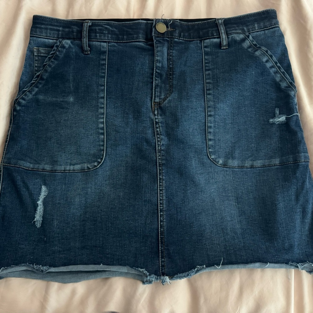 Democracy Denim A-line skirt